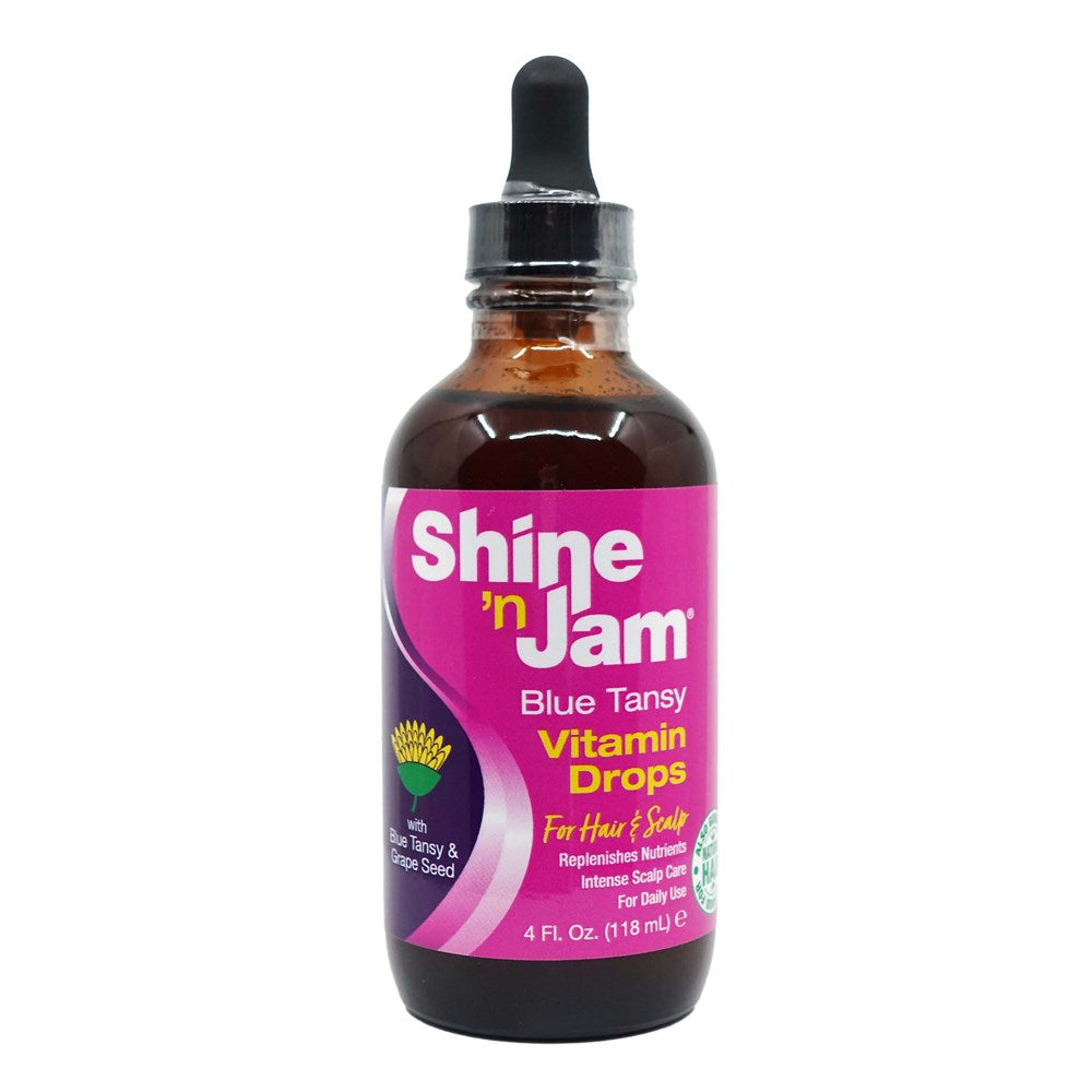 AMPRO Shine 'n Jam Hair & Scalp Oil Drops (4oz) - Blue Tansy Vitamin