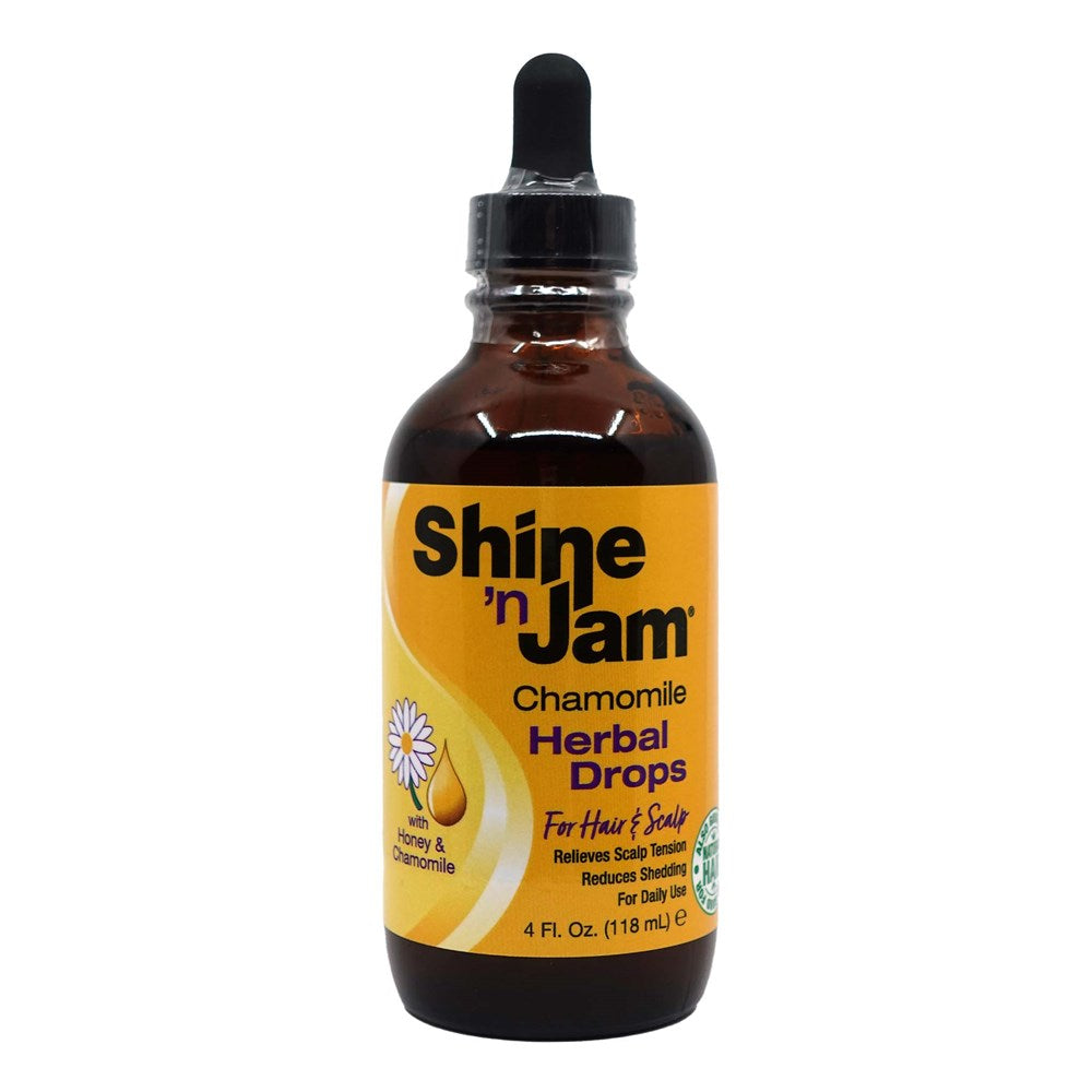 AMPRO Shine 'n Jam Hair & Scalp Oil Drops (4oz) - Chamomile Herbal
