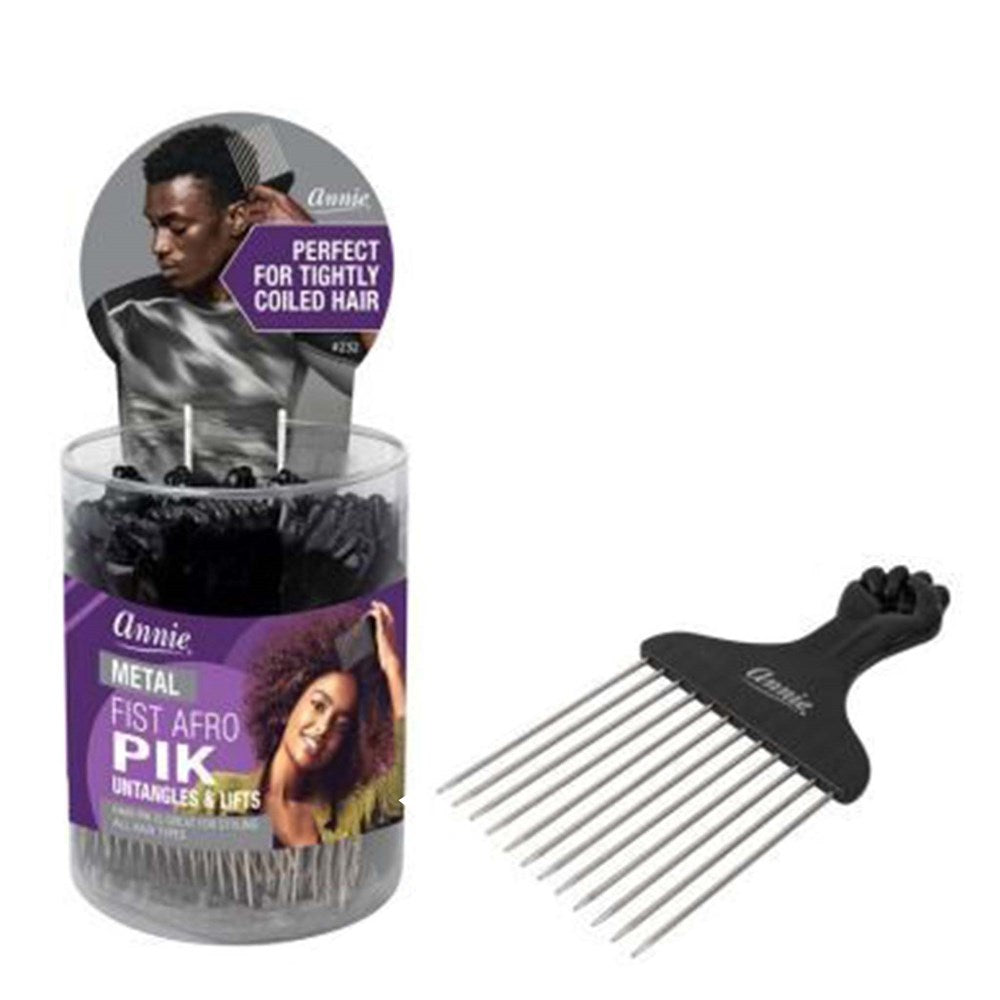 ANNIE Fist Afro Pik Short (24pcs/jar) - Black