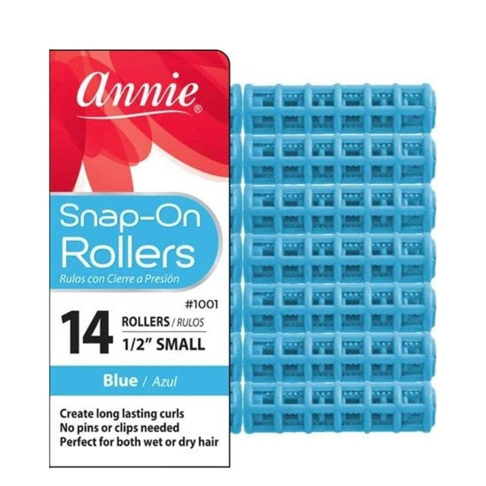 ANNIE Snap-On Rollers - Blue / Small (1/2" Diameter)