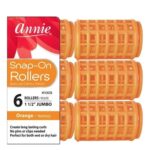 ANNIE Snap-On Rollers - Orange / Jumbo (1 1/2" Diameter)
