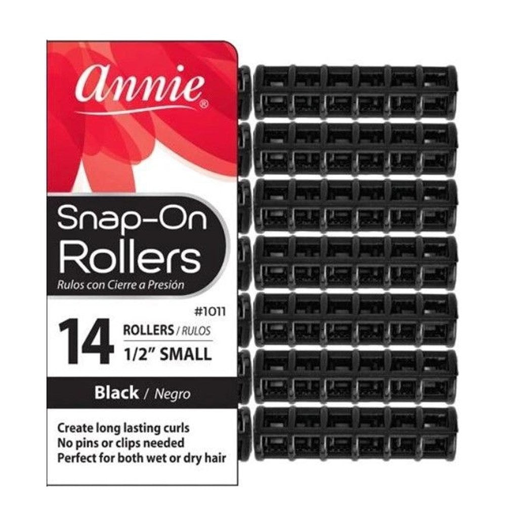 ANNIE Snap-On Rollers - Black / Small (1/2" Diameter)
