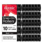 ANNIE Snap-On Rollers - Black / Large (7/8" Diameter)