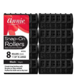 ANNIE Snap-On Rollers - Black / X-Large (1 1/8" Diameter)