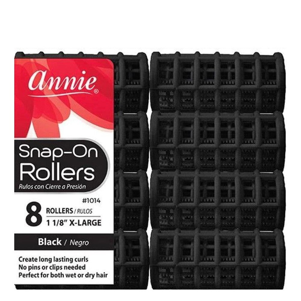ANNIE Snap-On Rollers - Black / X-Large (1 1/8" Diameter)