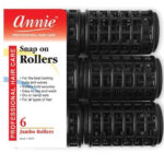 ANNIE Snap-On Rollers - Black / Jumbo (1 1/2" Diameter)