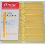 ANNIE Foam Rollers - Yellow / Medium (7/8" Diameter)