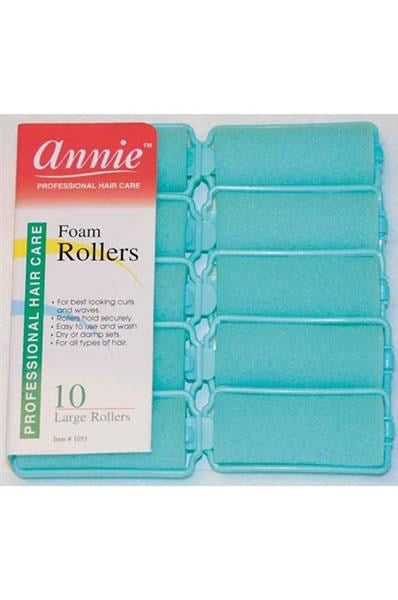 ANNIE Foam Rollers - Green / Large (1" Diameter)