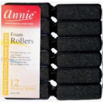 ANNIE Foam Rollers - Black / Medium (7/8" Diameter)
