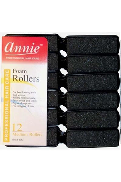 ANNIE Foam Rollers - Black / Medium (7/8" Diameter)