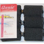 ANNIE Foam Rollers - Black / Jumbo (1 1/2" Diameter)