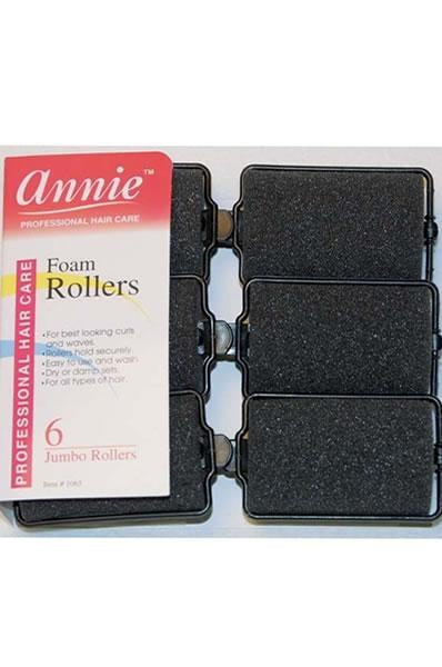 ANNIE Foam Rollers - Black / Jumbo (1 1/2" Diameter)