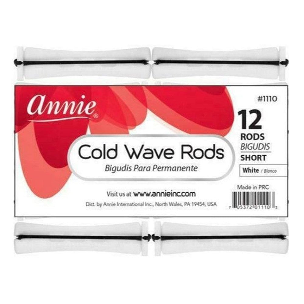 ANNIE Cold Wave Rods - White / Short (3/5" Diameter) 12ct