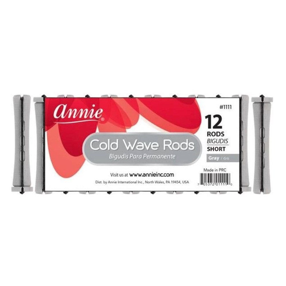 ANNIE Cold Wave Rods - Gray / Short (1/2" Diameter) 12ct