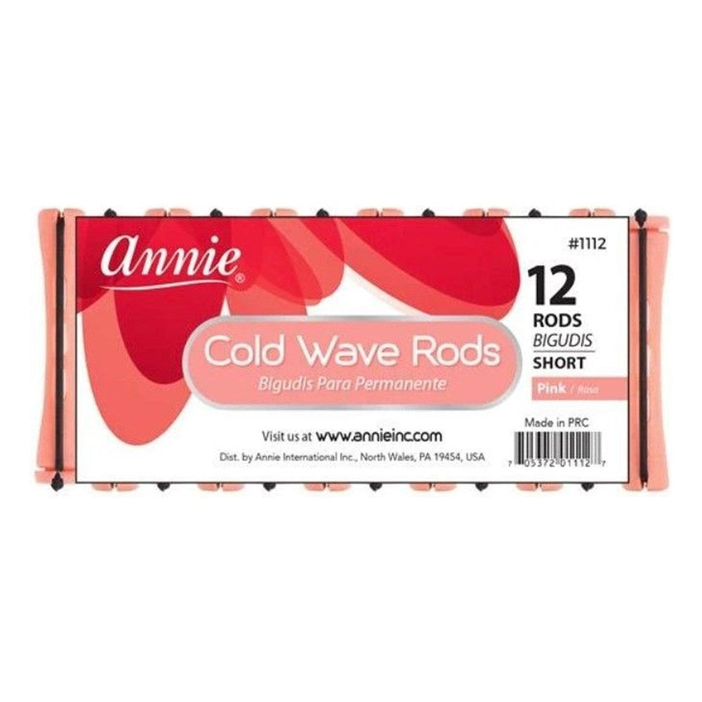 ANNIE Cold Wave Rods - Pink / Short (2/5" Diameter ) 12ct