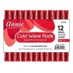 ANNIE Cold Wave Rods - Red / Short (1/4" Diameter) 12ct