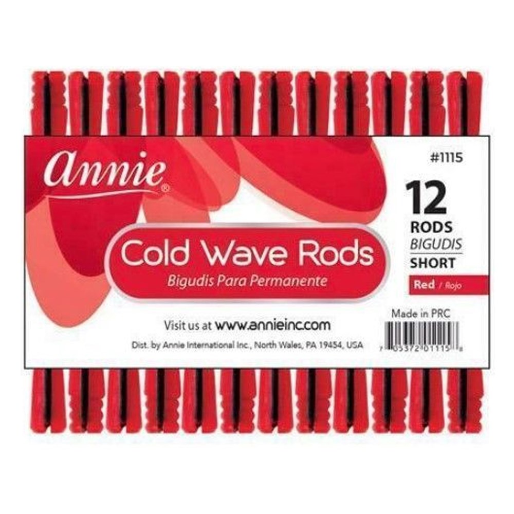 ANNIE Cold Wave Rods - Red / Short (1/4" Diameter) 12ct