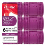 ANNIE Snap-On Magnetic Rollers - Purple / X-Jumbo (1 3/4" Diameter) 6ct