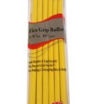 ANNIE Flex Grip Rollers (10inch Long) - 3/8" Diameter 6ct (Yellow)
