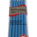 ANNIE Flex Grip Rollers (10inch Long) - 9/16" Diameter 6ct (Blue)