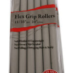 ANNIE Flex Grip Rollers (10inch Long) - 11/16" Diameter 6ct (Gray)