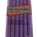 ANNIE Flex Grip Rollers (10inch Long) - 3/4" Diameter 6ct (Purple)
