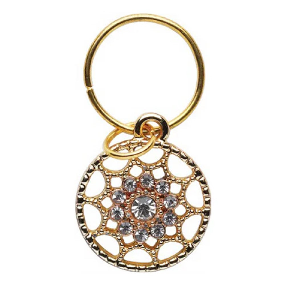 ANNIE Braid Charm Set - Circle Patterned Diamond