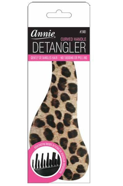 ANNIE Curved Handle Detangler - Leopard