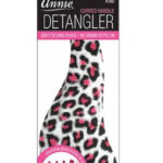 ANNIE Curved Handle Detangler - Cheetah