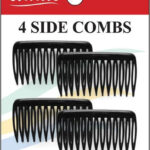 ANNIE 4 Side Combs Small - Black