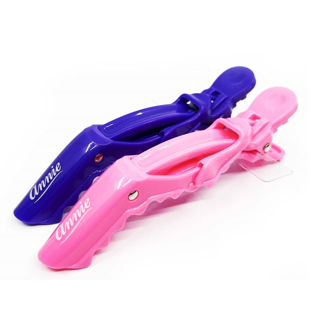 ANNIE Crocodile Clip (2pcs/pack) - Pink and Purple