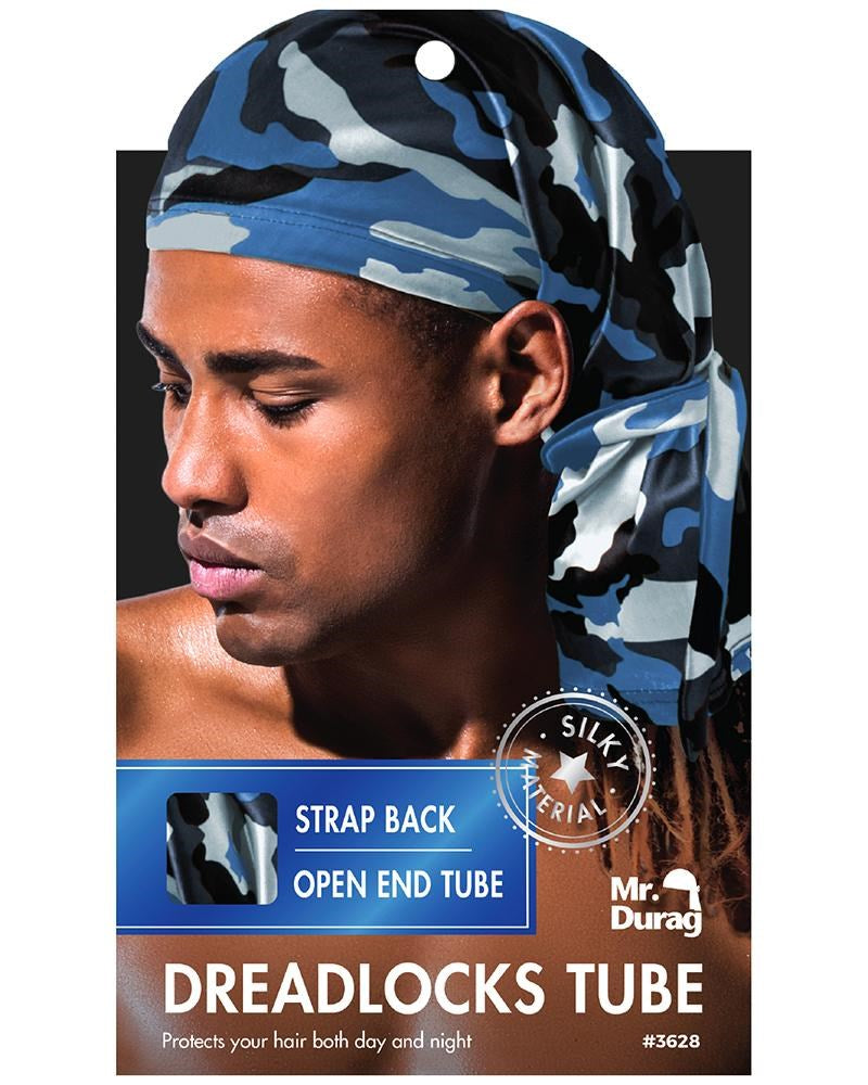 ANNIE Mr. Durag Dreadlocks Tube with Strap - Camo Assorted