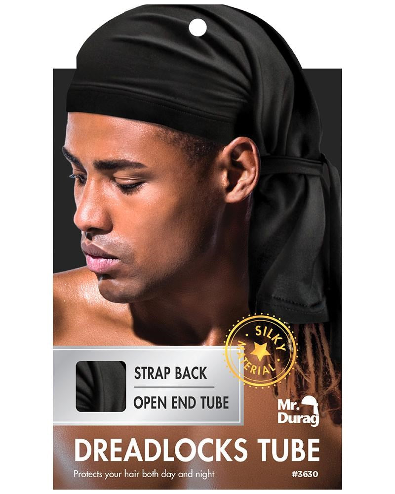 ANNIE Mr. Durag Dreadlocks Tube with Strap - Black
