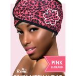 ANNIE Silky Mesh Wrap- Leopard - Leopard Pink