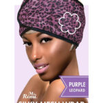 ANNIE Silky Mesh Wrap- Leopard - Leopard Purple