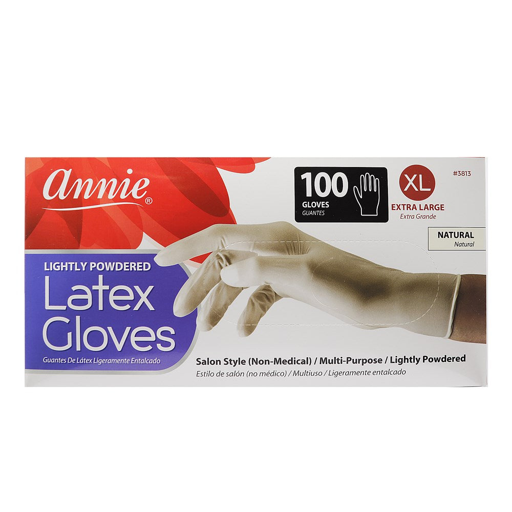 ANNIE Latex Gloves [100ct/Box] - X-Large