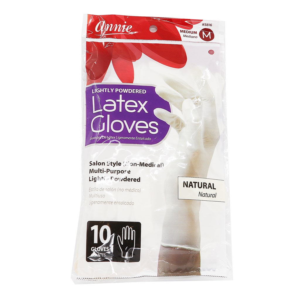 ANNIE Disposable Latex Gloves (10pcs) - Medium
