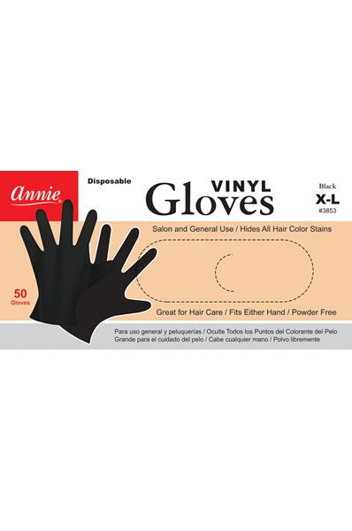 ANNIE Vinyl Gloves [50ct/Box] - X-Large