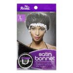 ANNIE Satin Bonnet [Large] - Black