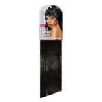 ANNIE Ms. Remi Sapphire Stretchy Edge Laying Scarf (60inch Long) - Black