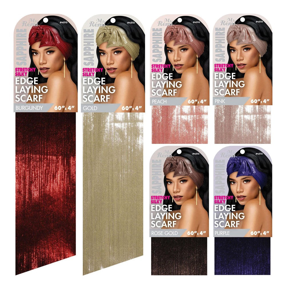 ANNIE Ms. Remi Sapphire Stretchy Edge Laying Scarf (60inch Long) - Assorted