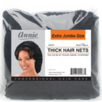 ANNIE Thick Hair Net Extra Jumbo (12pcs Bulk Pack)