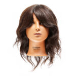 ANNIE 100% Human Hair Mannequin Head (14inch - 16inch) - Dark Brown
