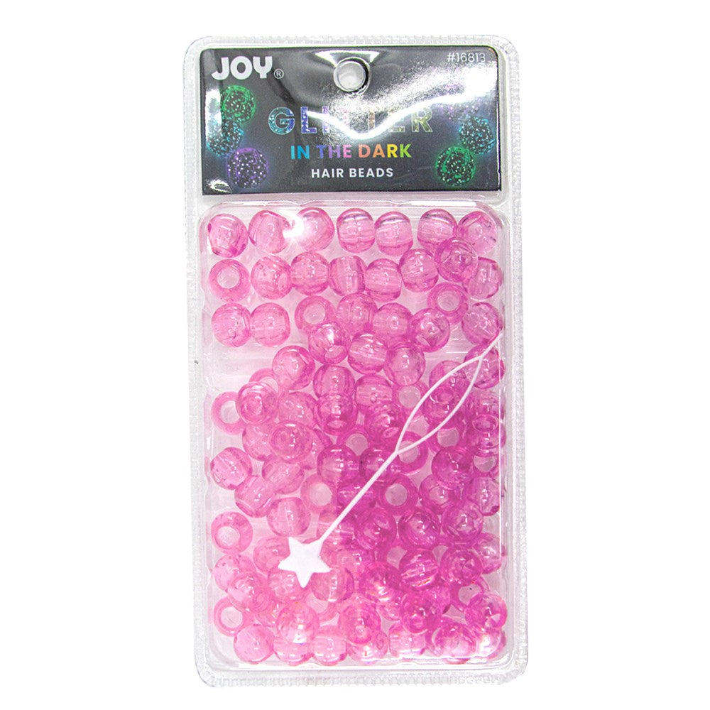 ANNIE Joy Glitter In the Dark Round Beads XL - Pink