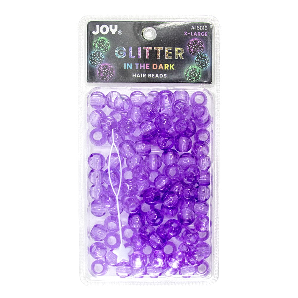 ANNIE Joy Glitter In the Dark Round Beads XL - Purple