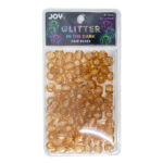 ANNIE Joy Glitter In the Dark Round Beads XL - Light Brown