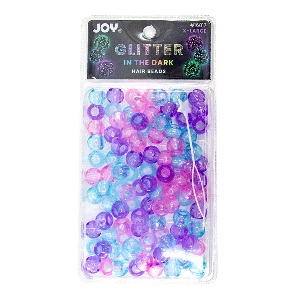 ANNIE Joy Glitter In the Dark Round Beads XL - Assorted #1