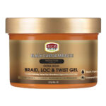 AFRICAN PRIDE Black Castor Miracle Braid Loc & Twist Gel (8oz)