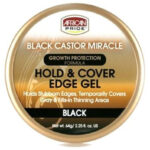 AFRICAN PRIDE Black Castor Miracle Hold & Cover Edges (2.25oz)