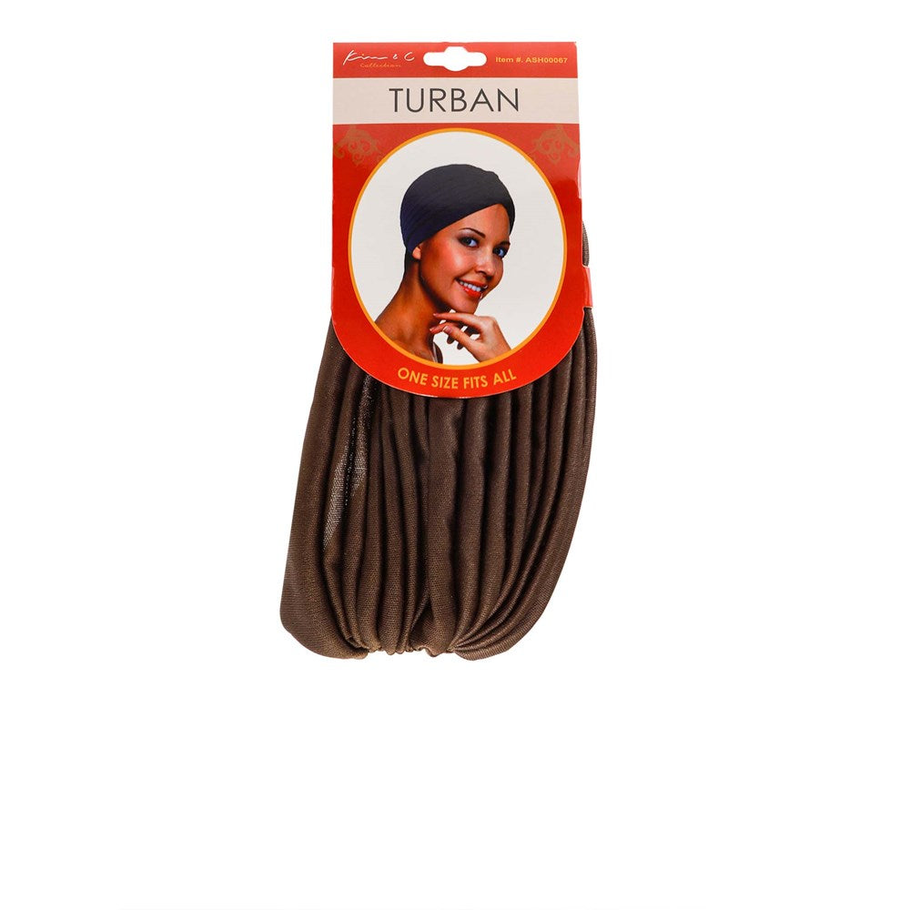 KIM & C Turban - Dark Brown